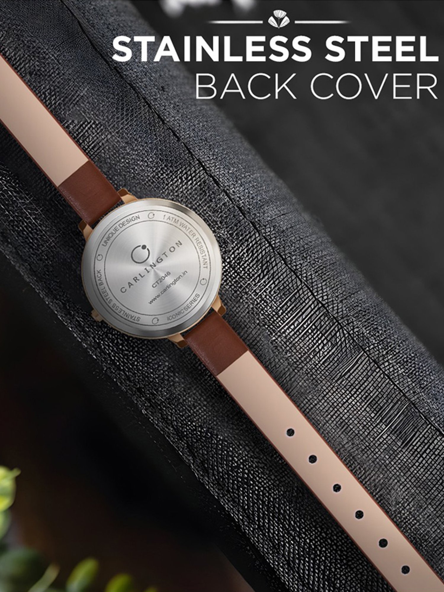 Carlington Iconic 2046 Brown Analog Watch for Women