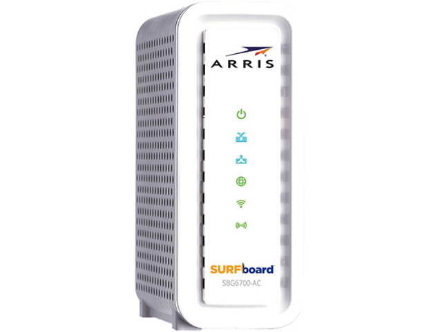 Arris SURFboard SBG6700-AC Wireless Router - Cable Modem - 1600 Mbps - 2.4 / 5 GHz - Gigabit Ethernet