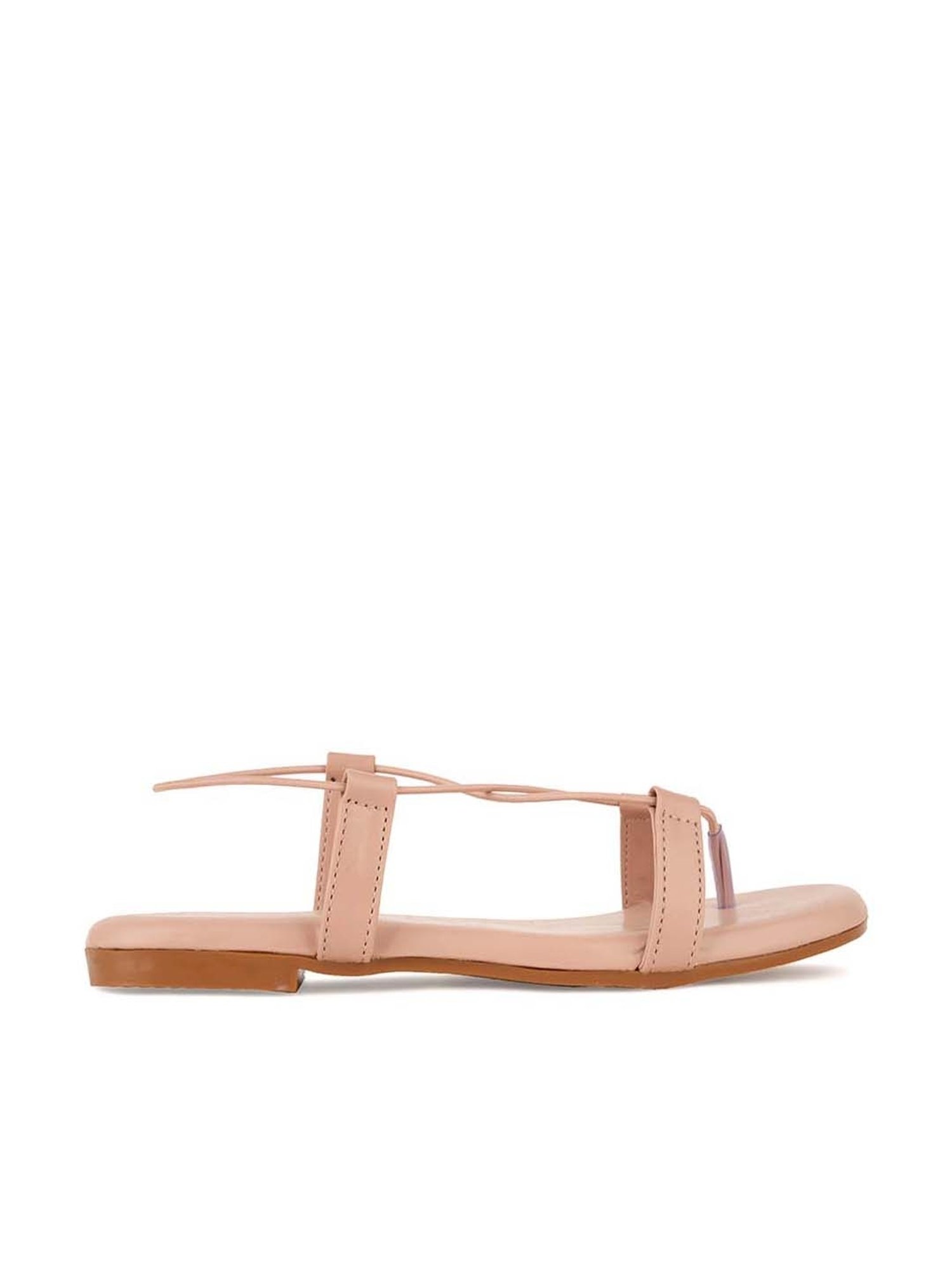 Scentra Women's Nude Sling Back Sandals
