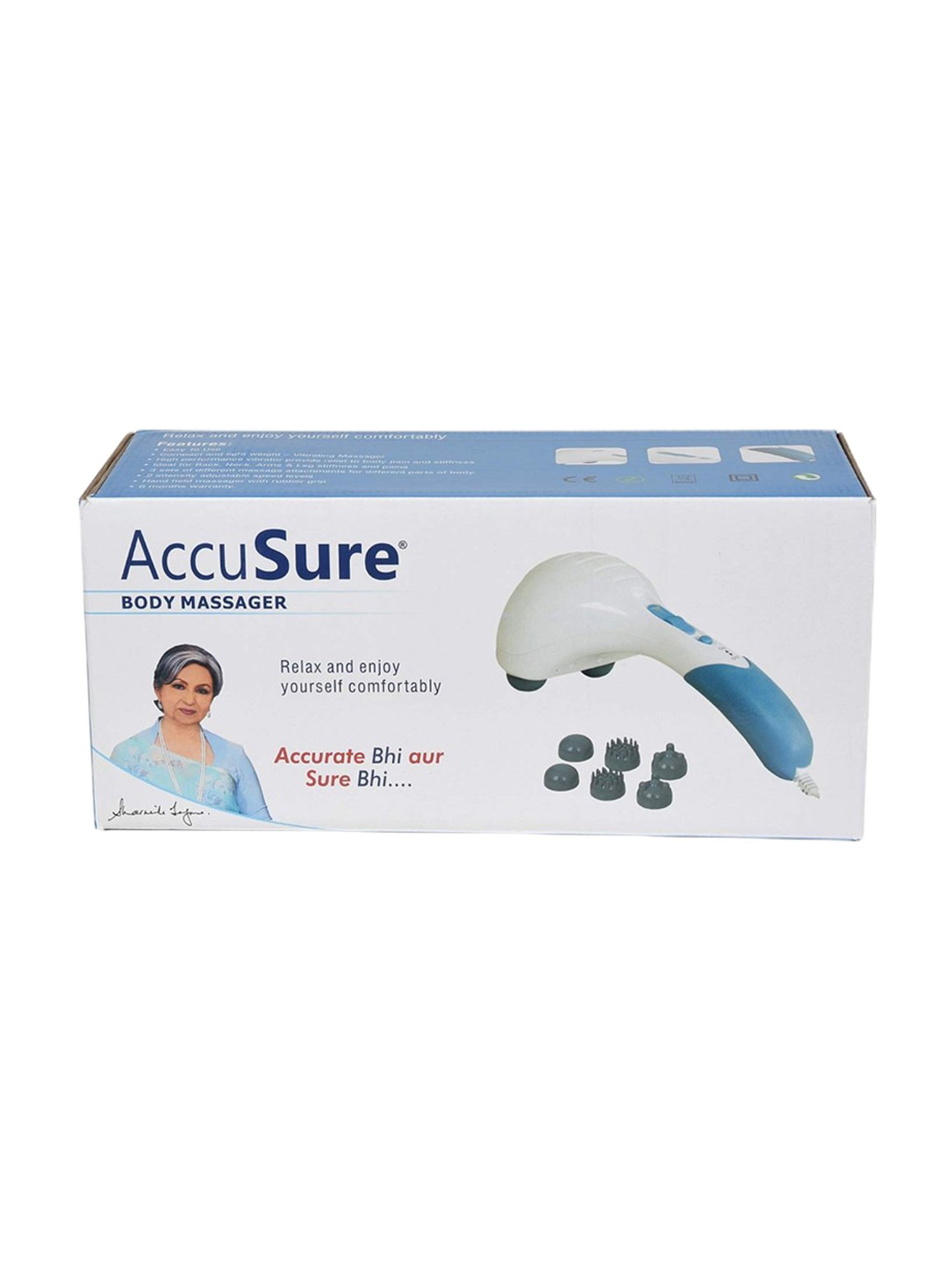 AccuSure Body Massager (White)