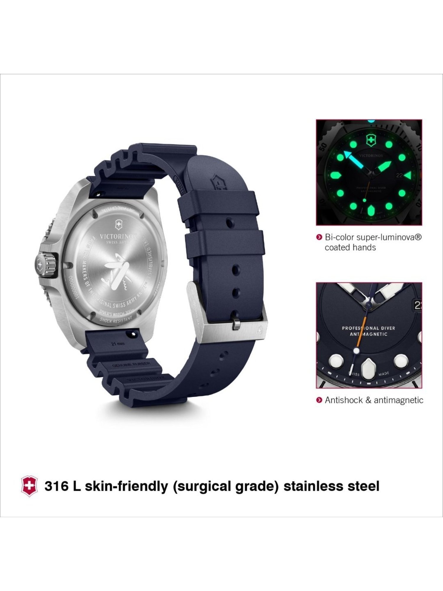 VICTORINOX V241991 Dive Pro Analog Watch for Men