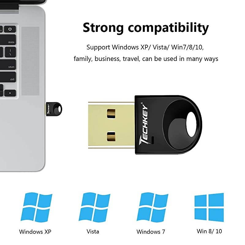 USB Bluetooth 40 Adapter Dongle for PC Laptop Computer Desktop Stereo Music Skype Call Keyboard Mouse Support All Windows 10 81 8 7 XP Vista