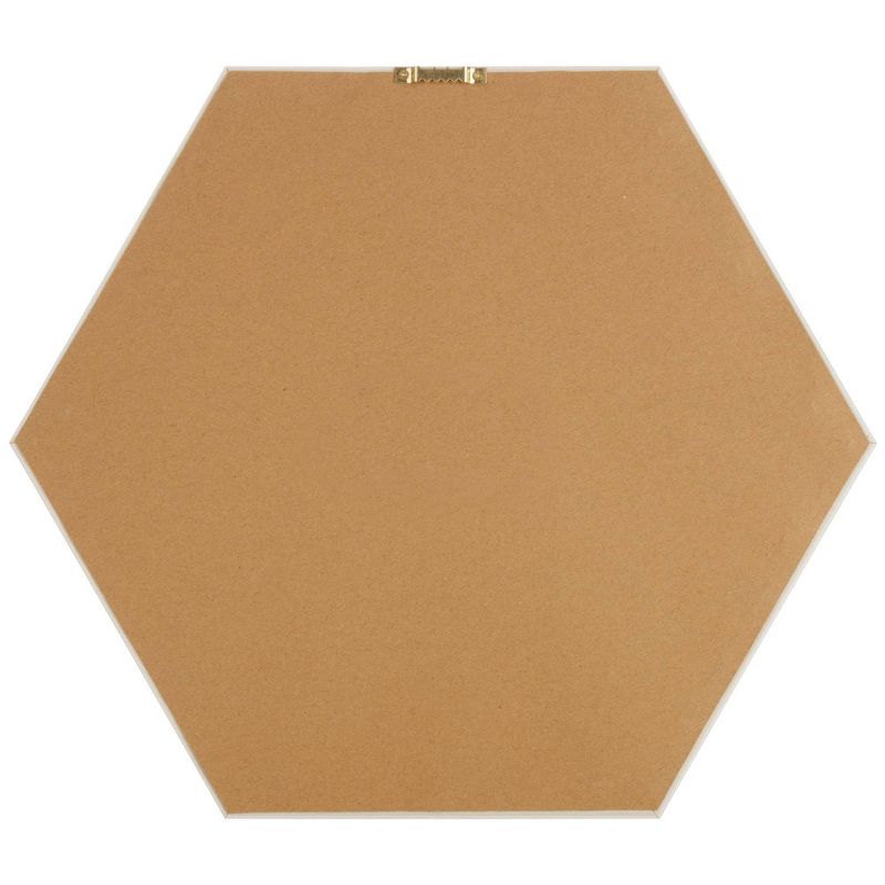 3pc Wood Hexagon Dry Erase Chalkboard/Pinboard Wall Organizer Set Natural - Gallery Solutions
