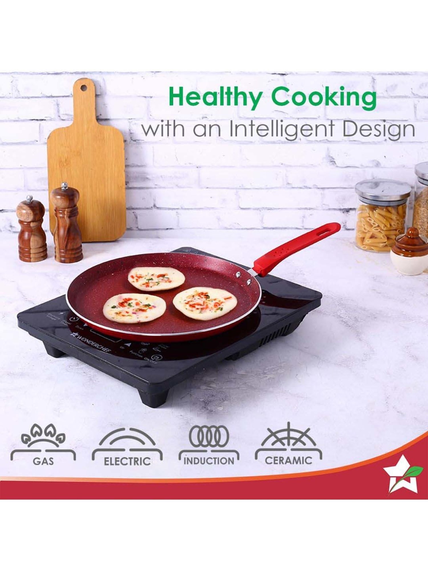 Wonderchef Royal Velvet Non-Stick Induction Bottom 4 Pcs Cookware Set