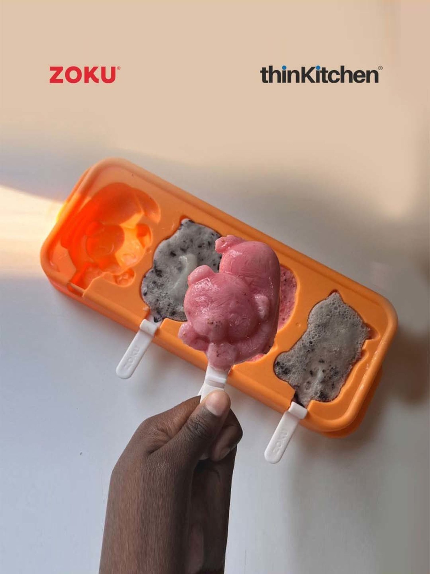 Zoku Multicolor Plastic Cat & Dog Ice Pop Mold (0.082 L)