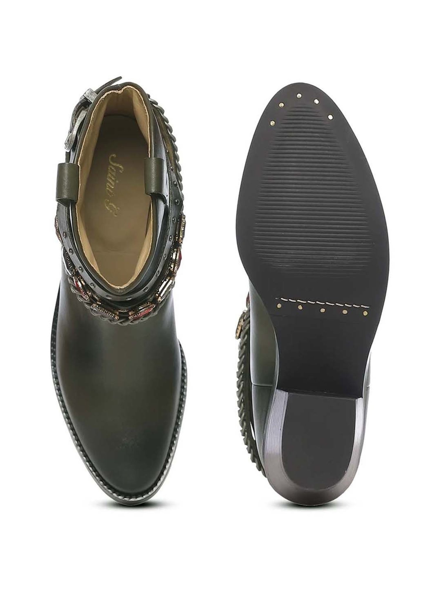 Saint G Women's Louanne Olive Booties