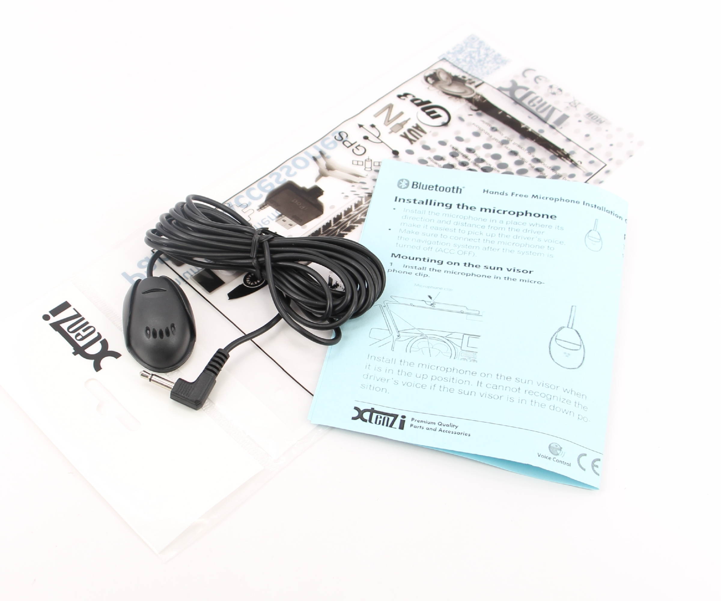 Xtenzi Microphone External Bluetooth Mic Assembly for Boss BV9958B BV9372BI BV9380B BV9364BI Car DVD Navigation