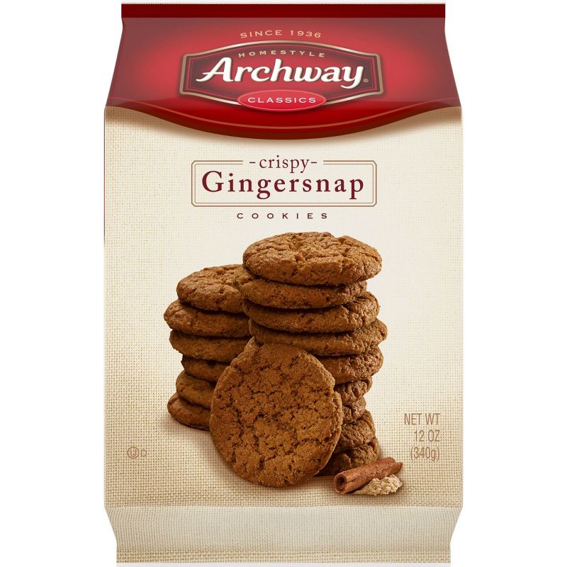 Archway Gingersnap Crispy Snacking Cookies - 14oz