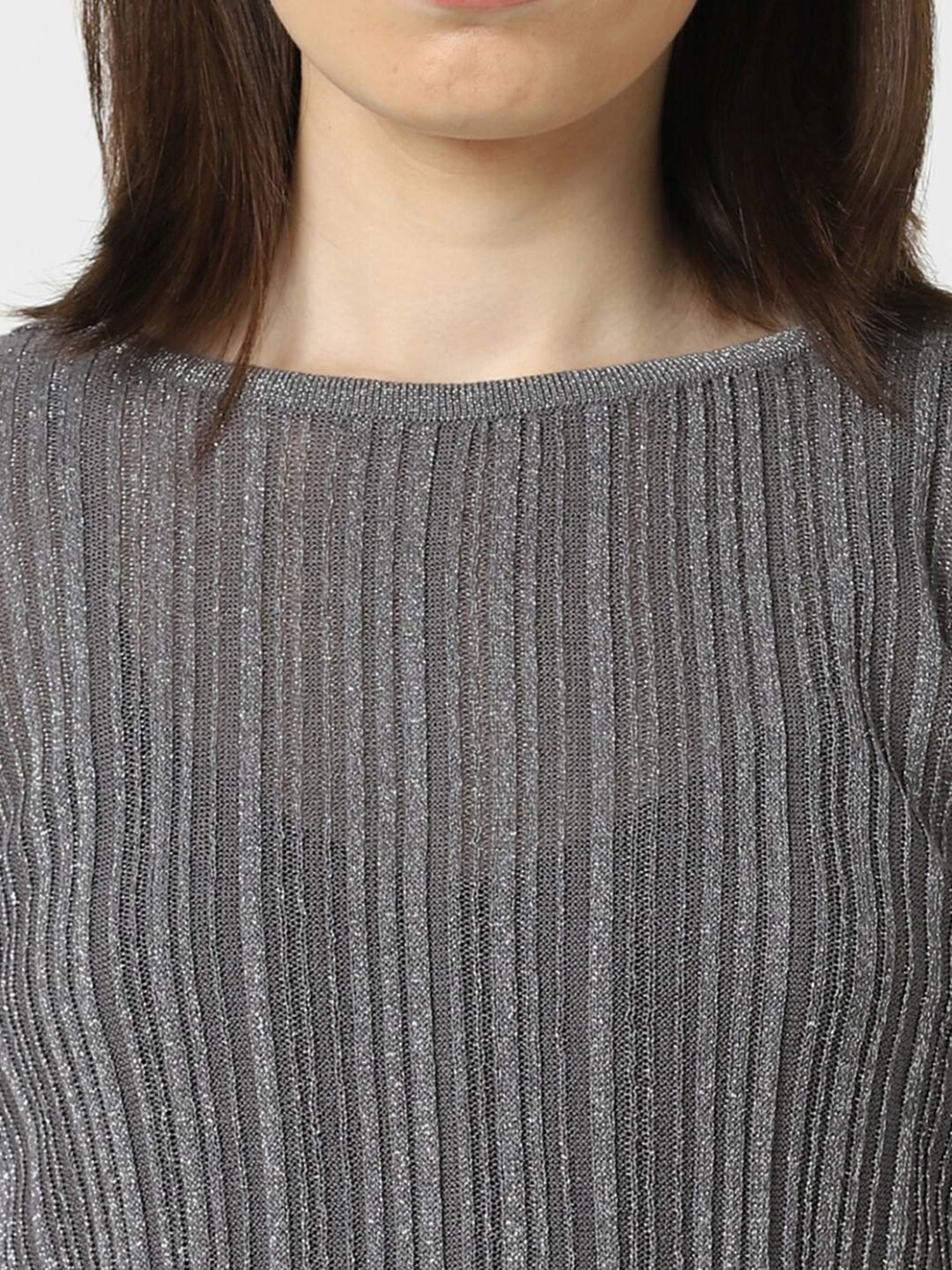 Van Heusen Grey Striped Top