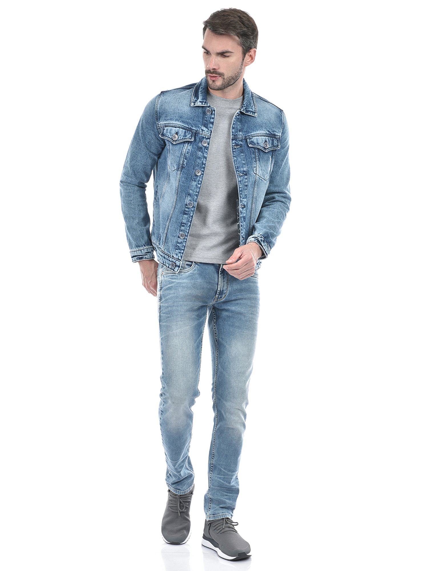Lawman Pg3 Blue Regular Fit Cotton Denim Jacket