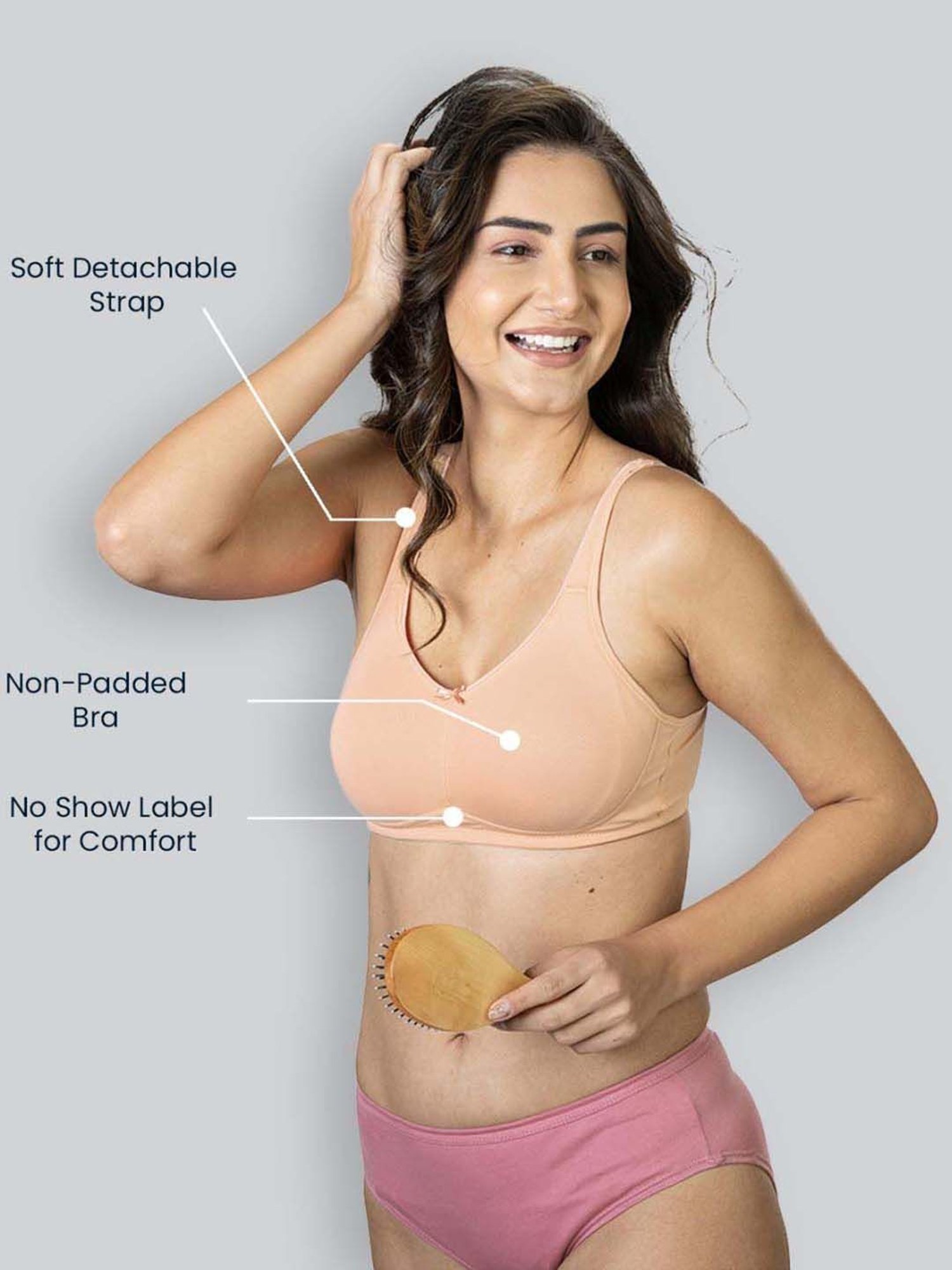Lyra Tan Cotton T-Shirt Bra