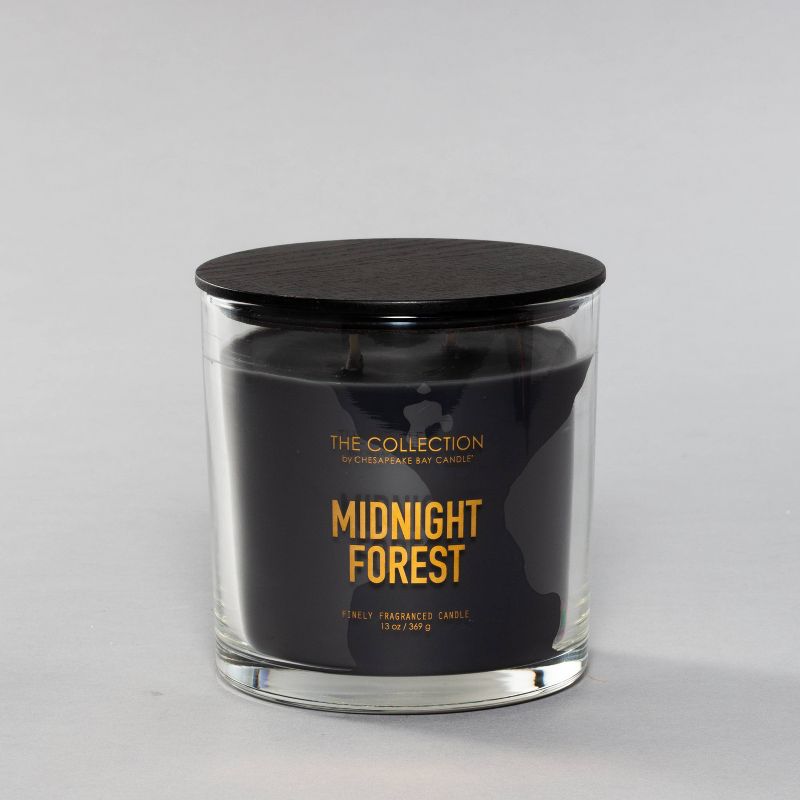 13oz Glass Jar 2-Wick Candle Midnight Forest - The Collection By Chesapeake Bay Candle