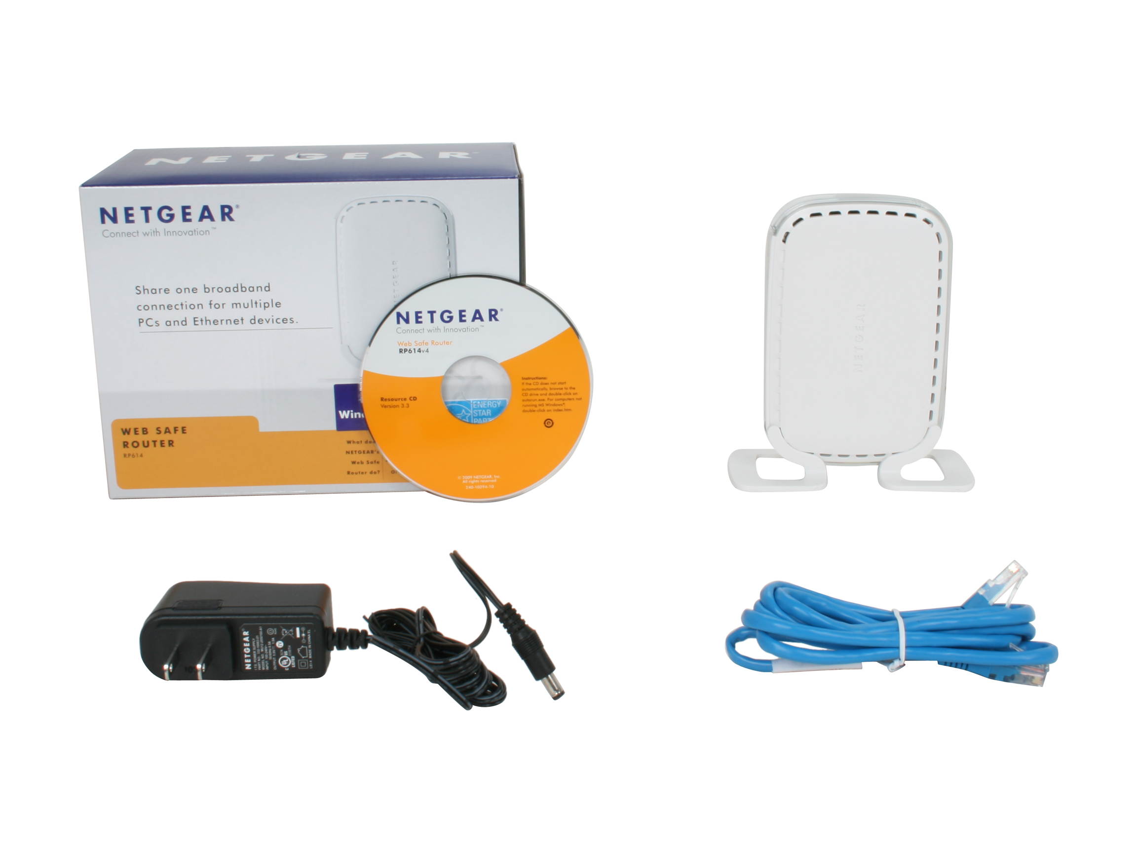 NETGEAR RP614 10/100Mbps Web Safe Router w/ Switch