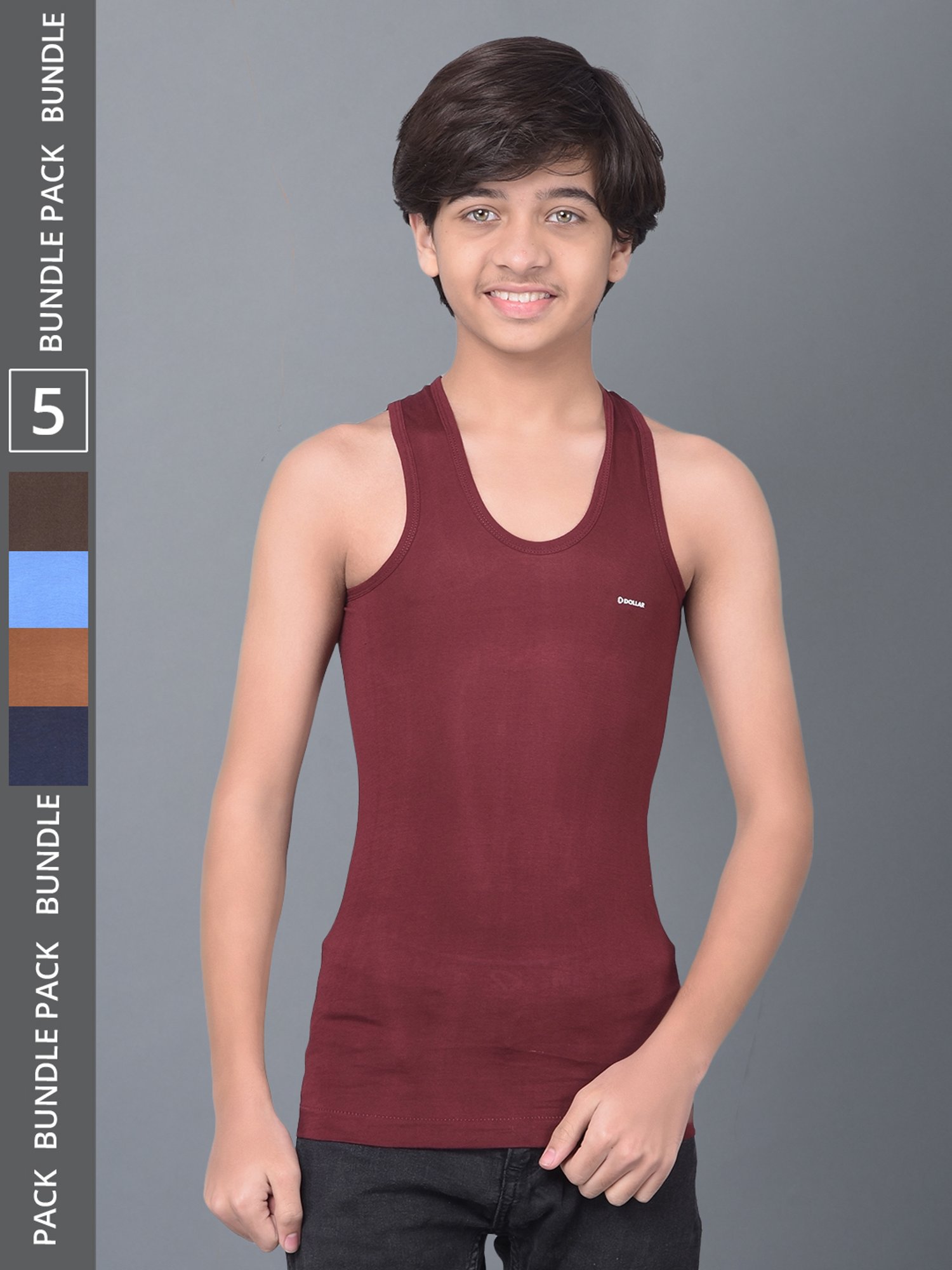 Dyca Boys Assorted Printed Vest (Pack Of 4)