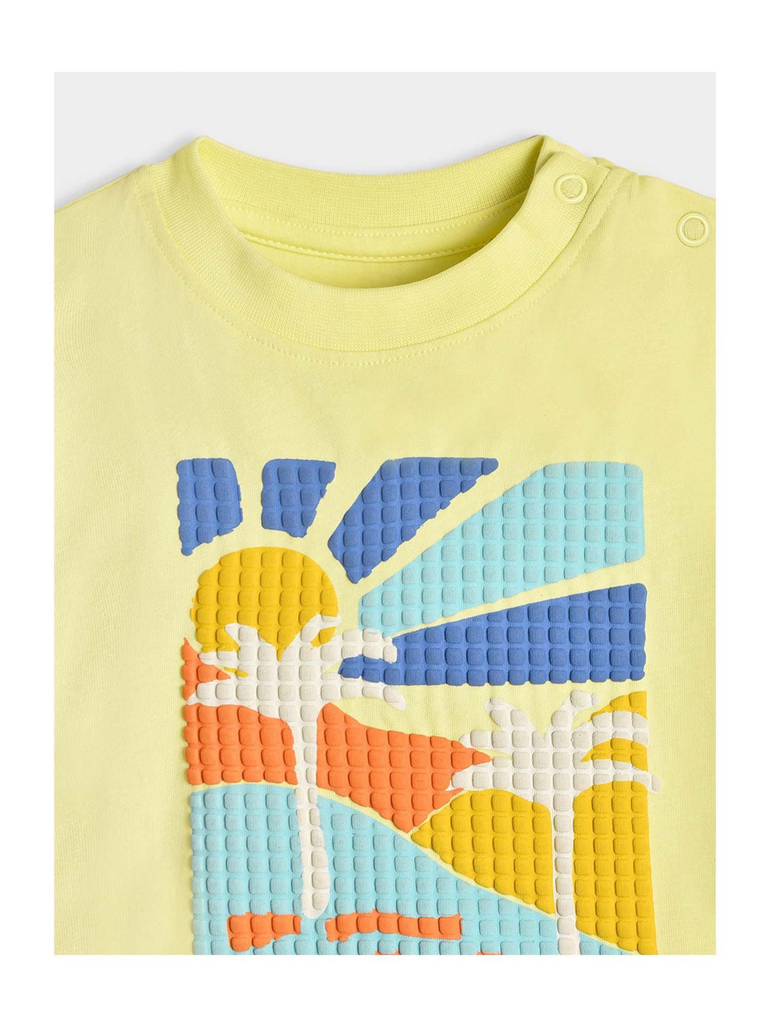 MiArcus Kids Yellow Printed T-Shirt