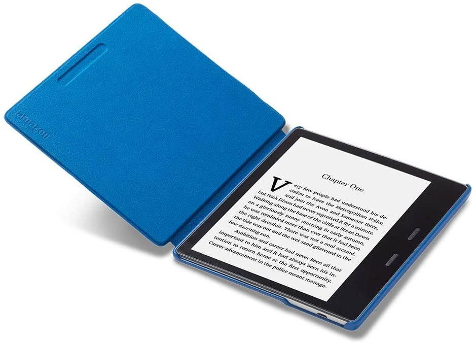 Kindle Oasis Water-Safe Fabric Cover,  Blue - Compatible with 9th (2017 release) and 10th generation (2019 release)