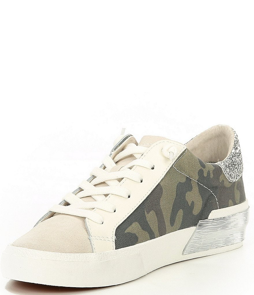 Dolce Vita Zina Camo Canvas Lace-Up Sneakers