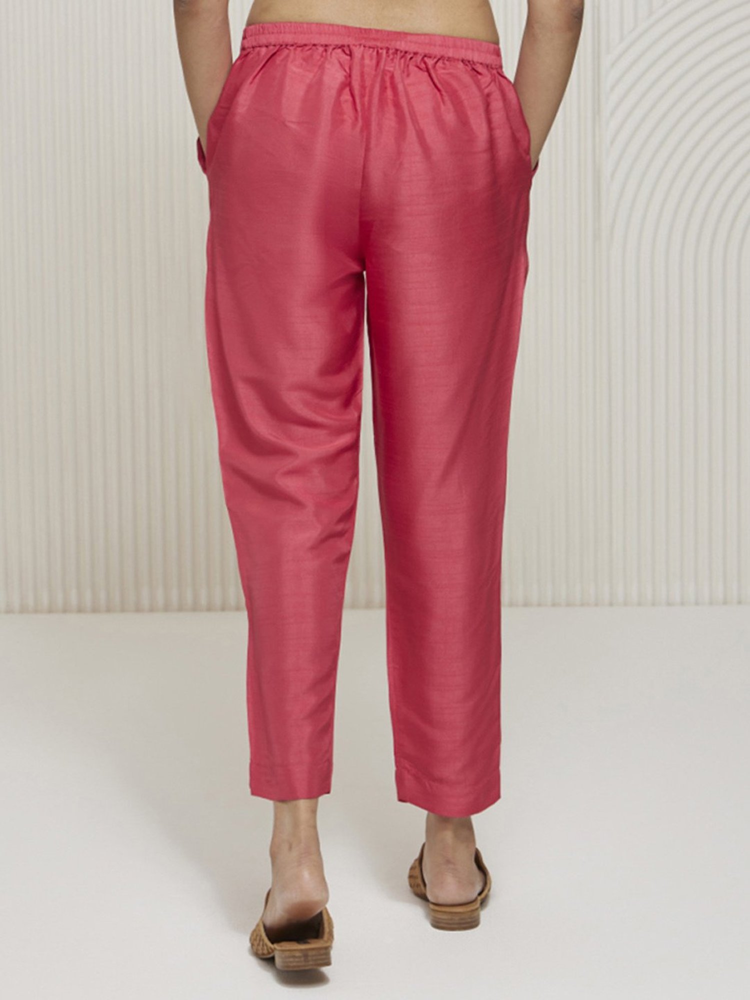 Castle Black Embroidered Palazzos