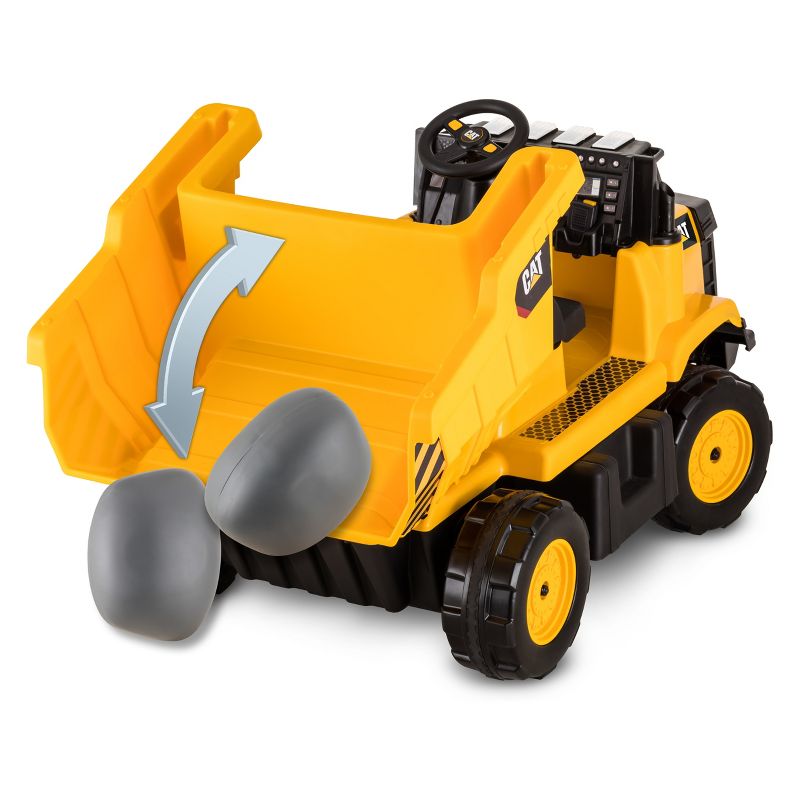 Kid Trax 12V CAT Mining Dumptruck Powered Ride-On - Yellow