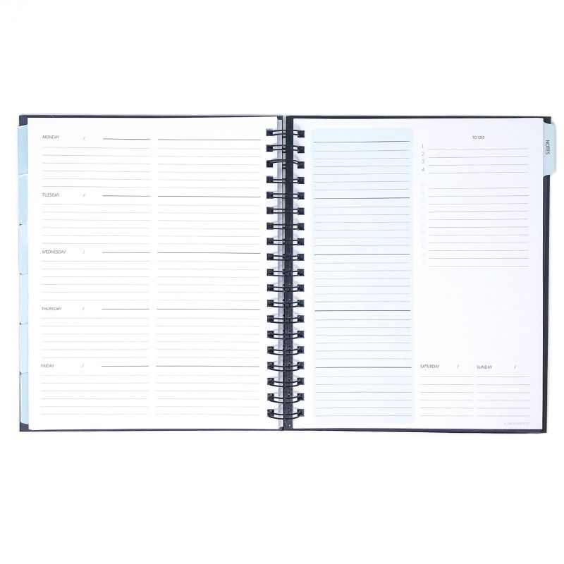 Undated Weekly Planner 8" X 10" Teal Polka Dots - Kahootie Co