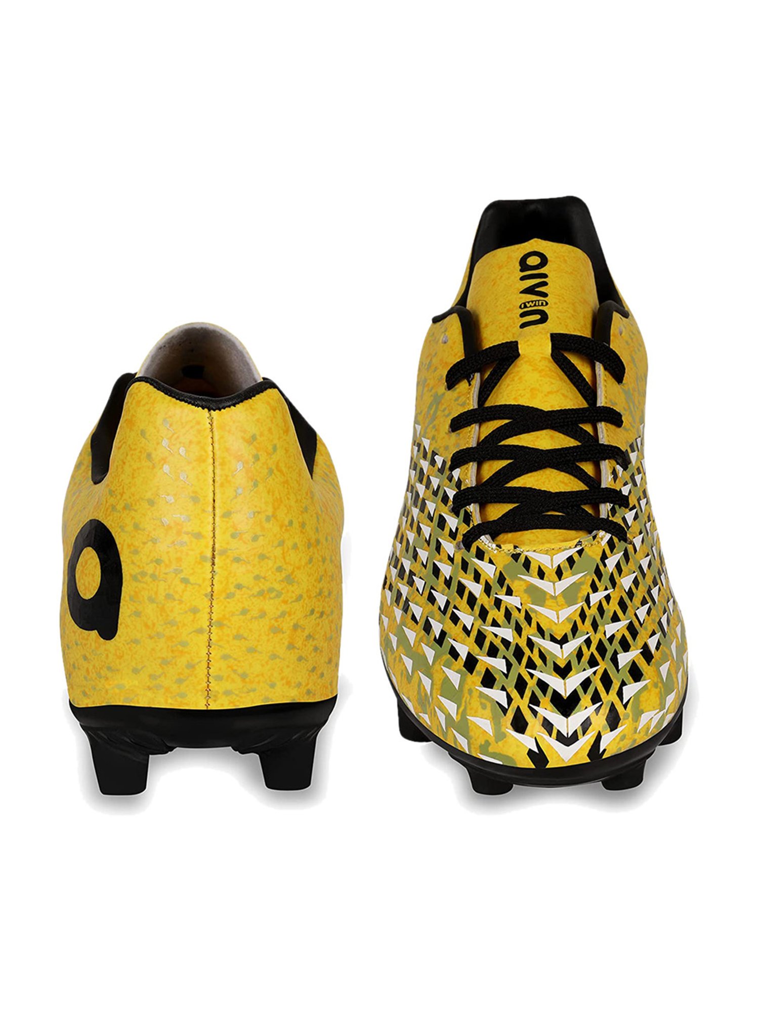 AIVIN Men's Speed King Yellow Football Shoes