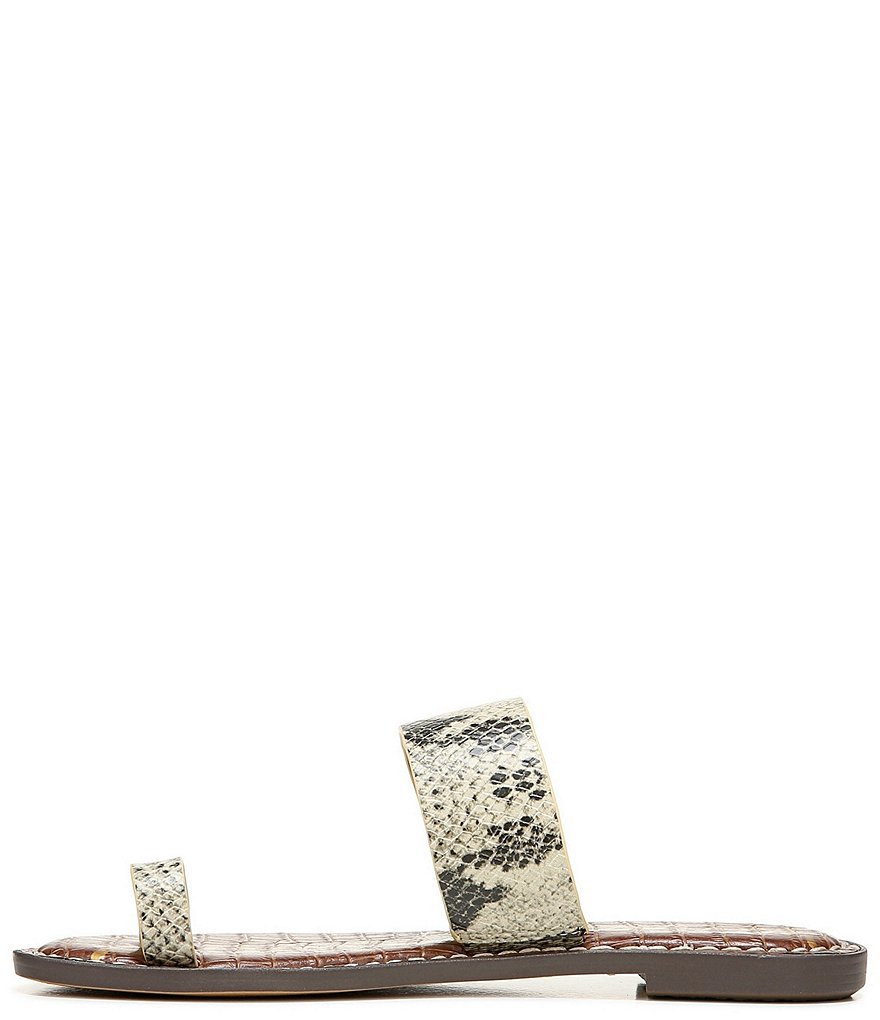 Sam Edelman Gorgene Snake Print Toe Ring Sandals