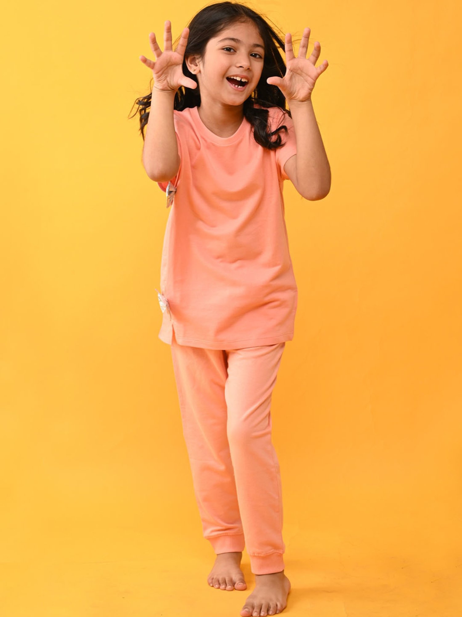 Jockey Girls Black Printed Shorts