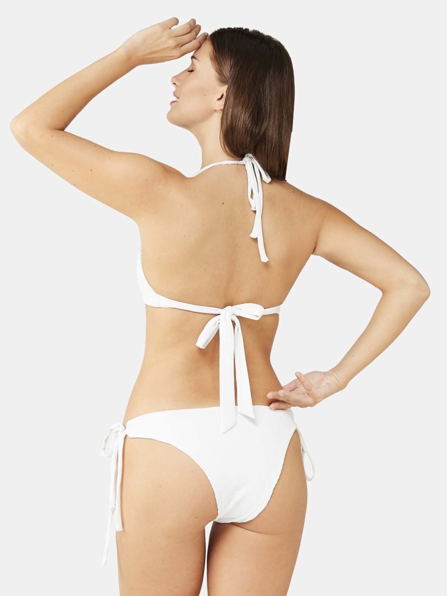 Secrets By ZeroKaata Black & White Plain Swimwear Bra Panty Set - Pack Of 2