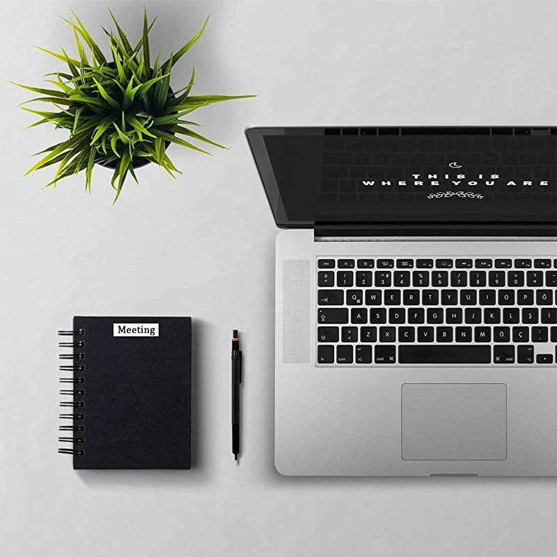 Tape 18mm 0.7 Laminated White, Compatible for Brother P Touch e-241 e241 3/4 Inch Label Tape Black on White Work for Brother PTD400AD PTD600 PT-D450 Label Maker, 26.2 Feet(8m), 3-Pack