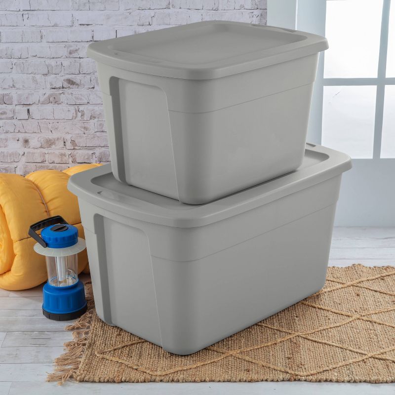 18gal Storage Tote Gray - Room Essentials™