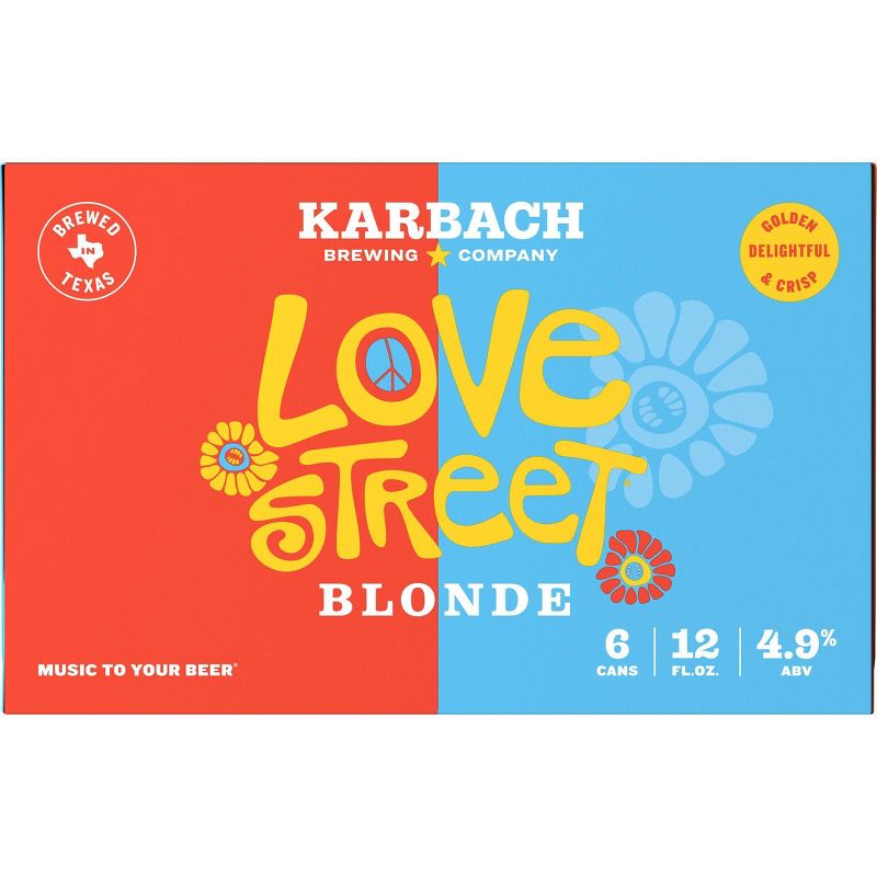 Karbach Love Street Blonde Beer - 6pk/12 fl oz Cans