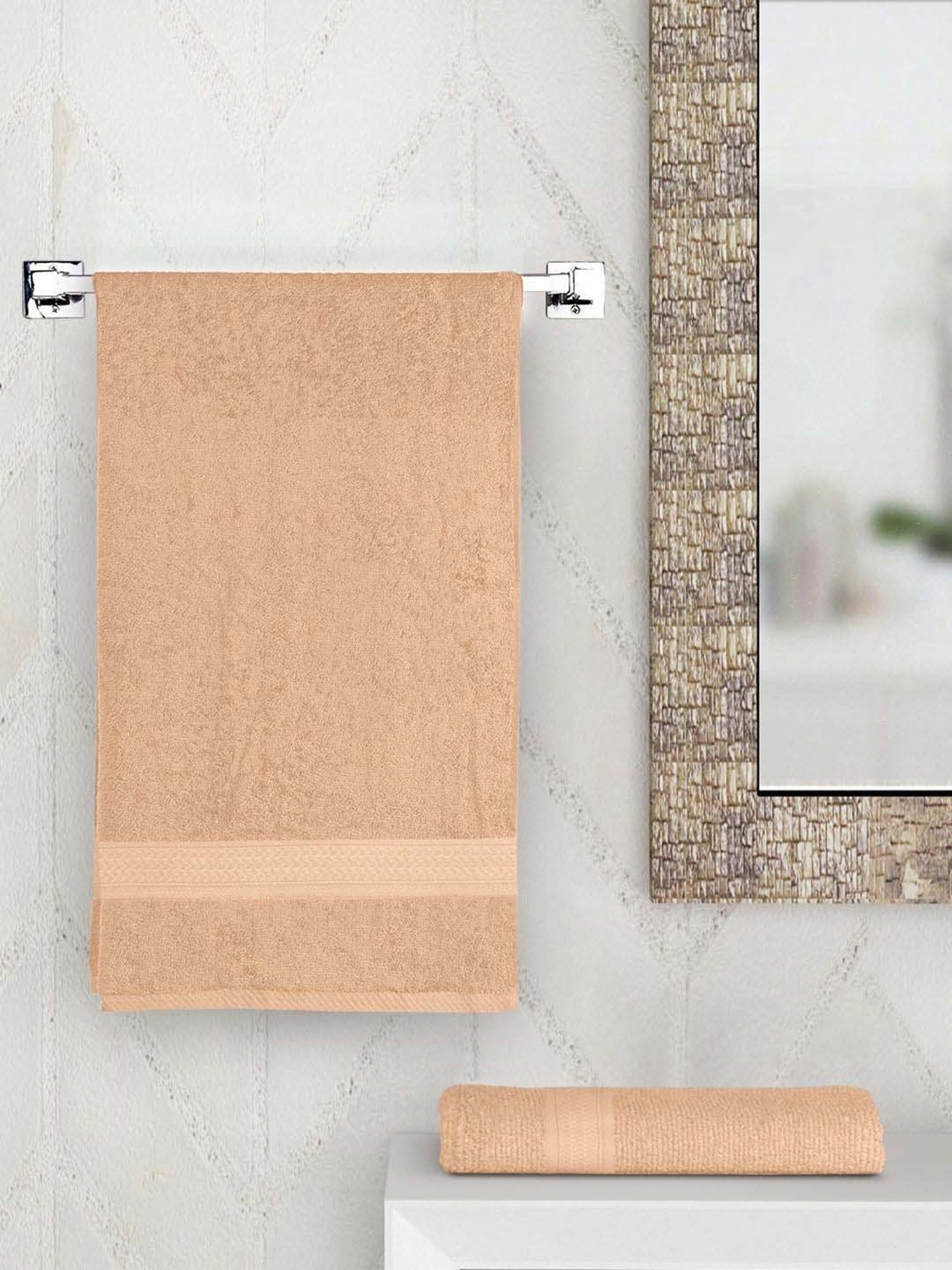 Raymond Home Everyday Pink 450 GSM Cotton Bath Towel