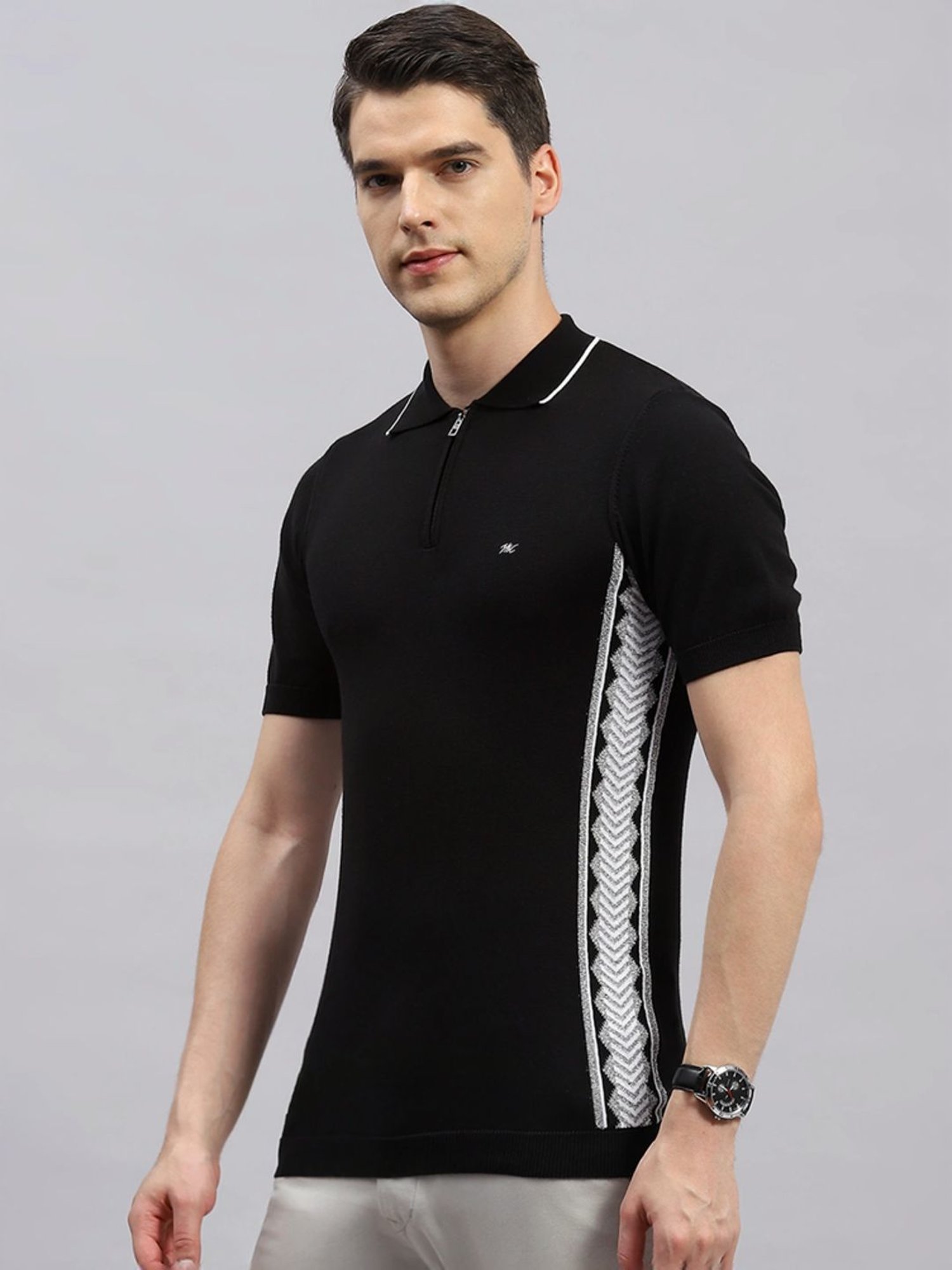 Monte Carlo Black Regular Fit T-Shirt