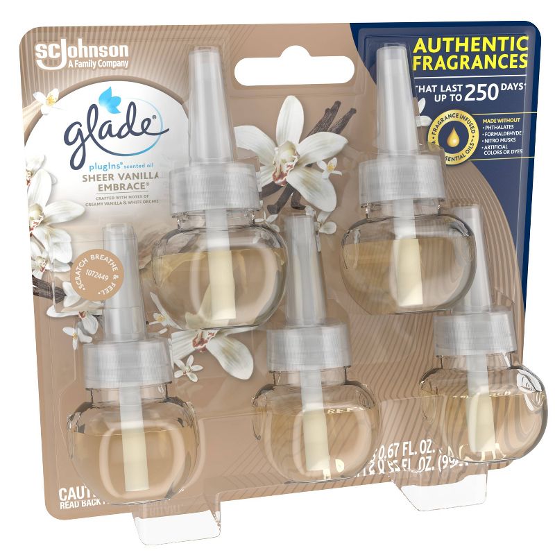 Glade Sheer Vanilla PlugIns Refill - 5ct