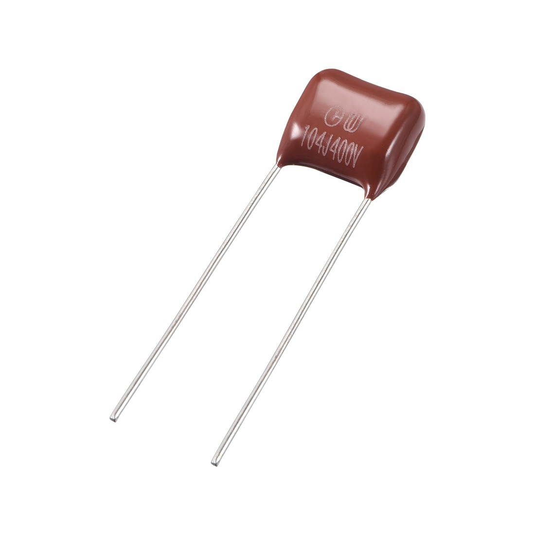 CBB21 Metallized Polypropylene Film Capacitors 400V 0.1uF for Electric Circuits Energy Saving Lamps Pack of 100