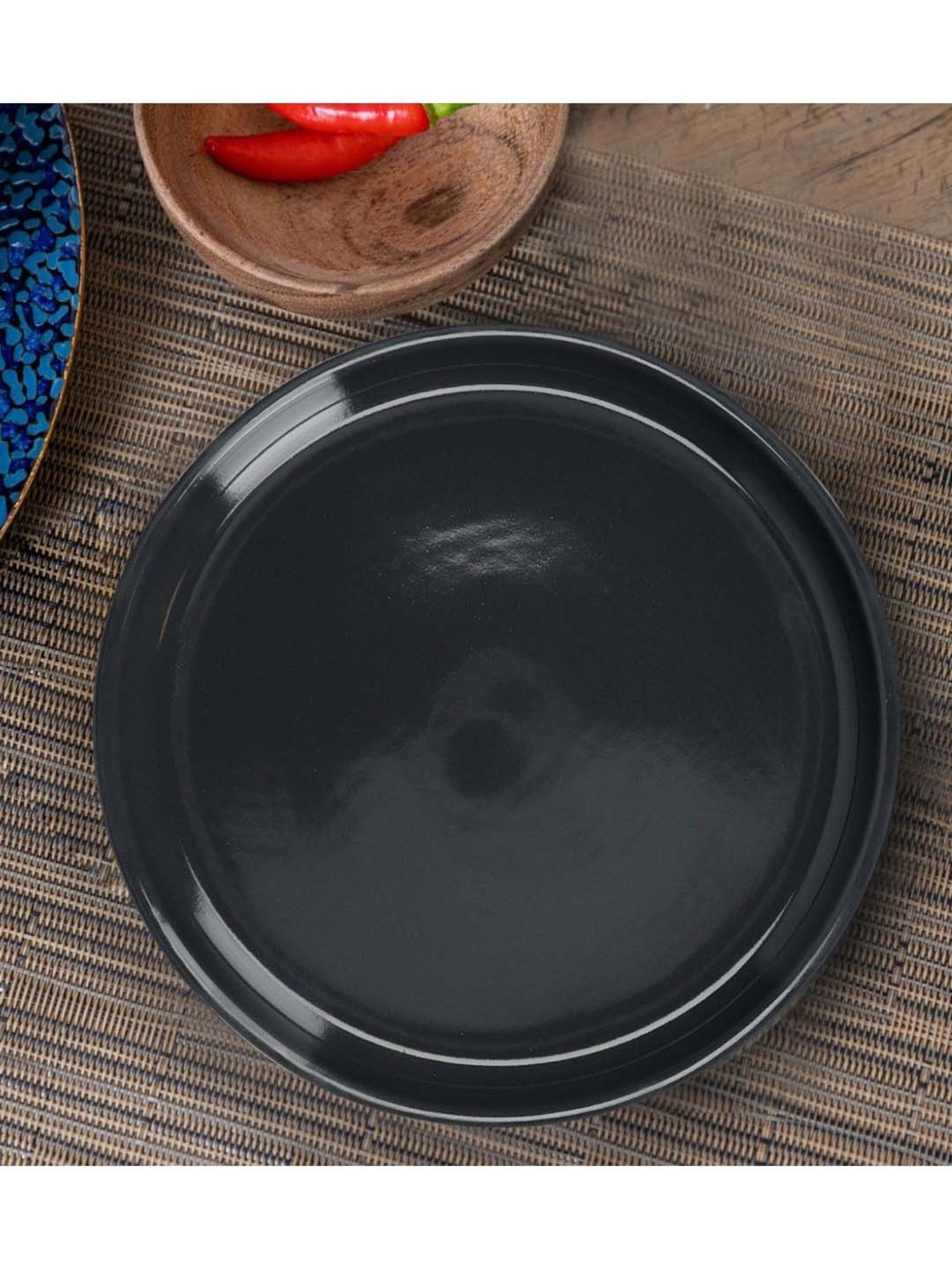 Mikasa Serenity Black Ceramic 20 cm Side Plate
