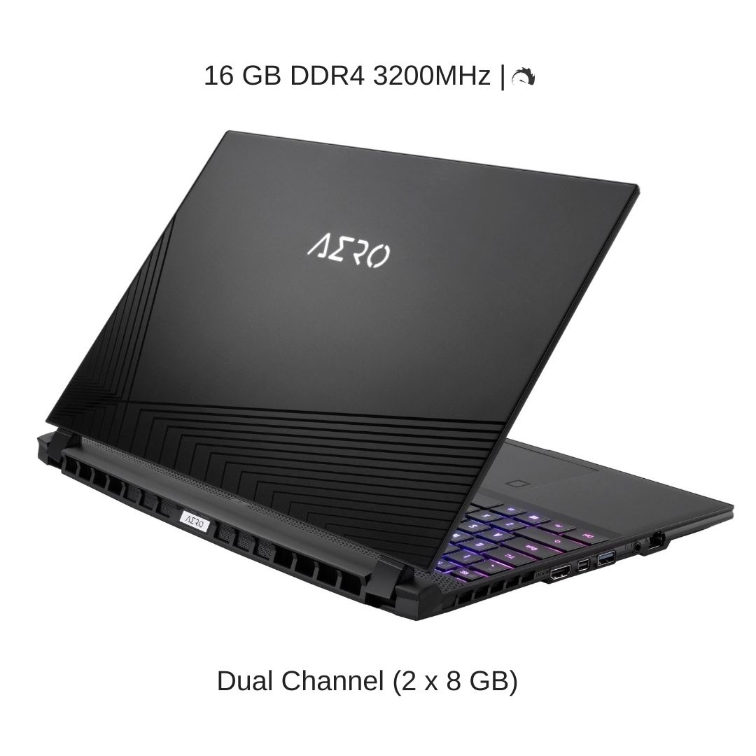 [2021] HIDevolution Gigabyte AERO 15 OLED KD-72US623SP 15.6" UHD AMOLED, 2.3 GHz i7-11800H, RTX 3060, 32 GB 3200MHz RAM, 1 TB PCIe SSD