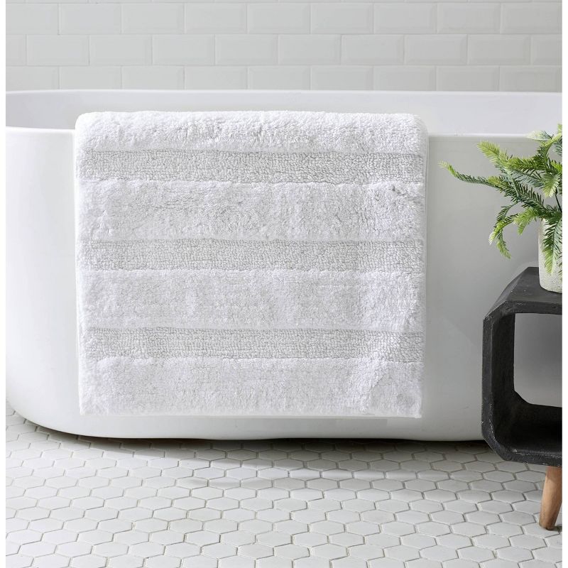 22"x60" Manchester Solid Bath Rug White - ED Ellen DeGeneres