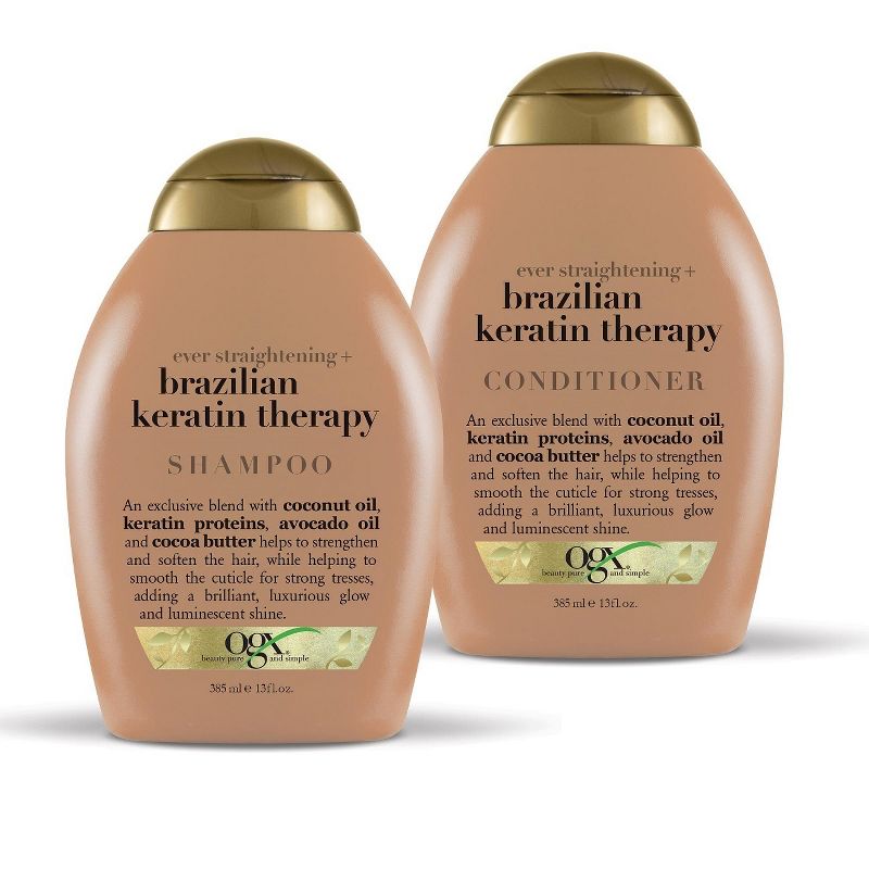 OGX Ever Straightening Plus Brazillian Keratin Therapy Shampoo - 13 fl oz