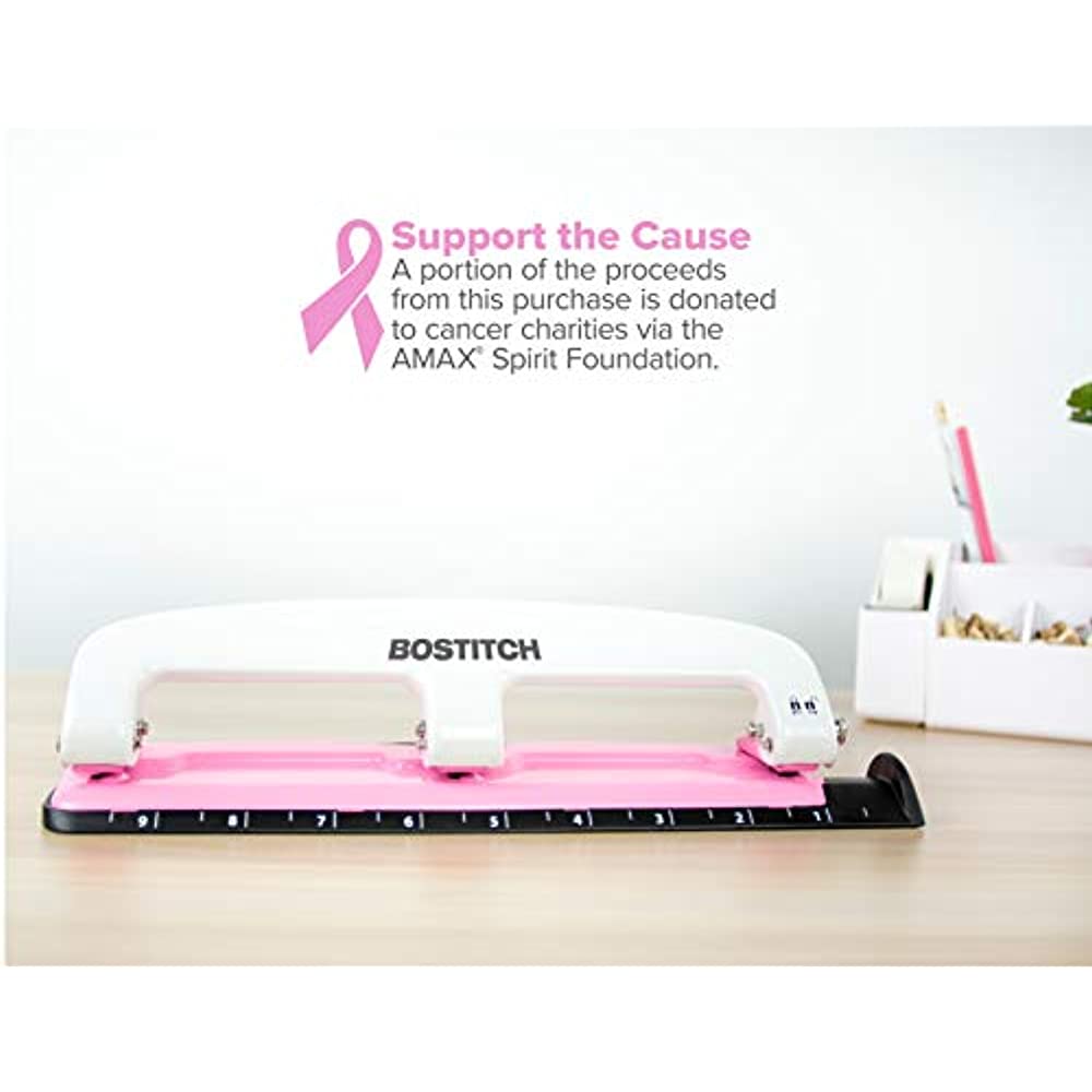 PAPERPRO 2188 ProPunch Pink Ribbon Compact 3Hole Punch