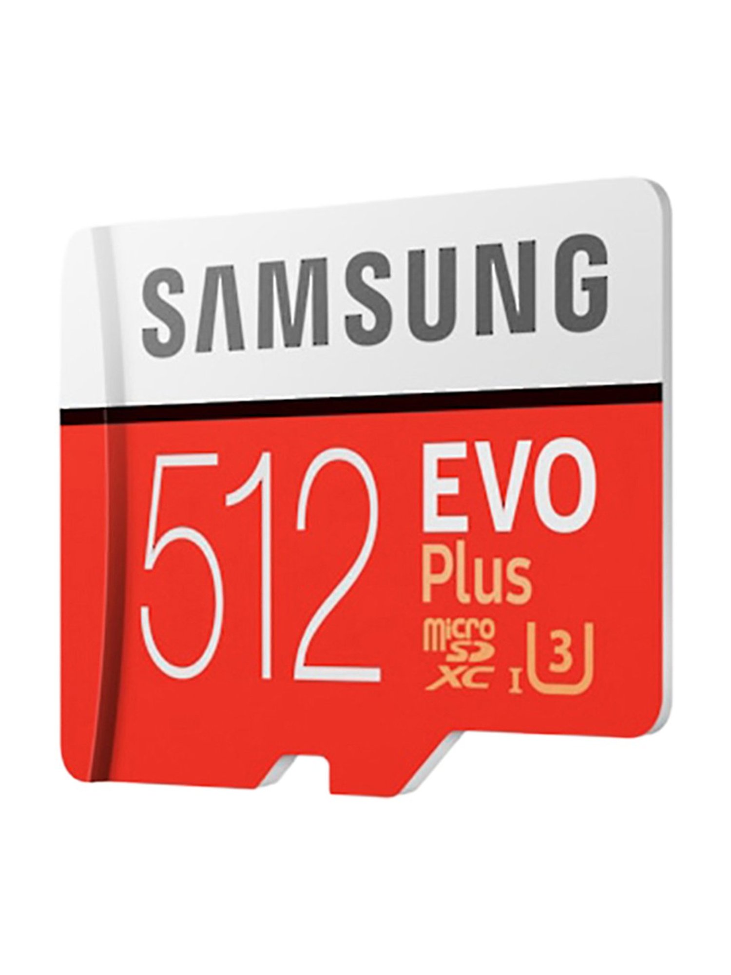 Samsung EVO Plus 512GB Micro SDXC Memory Card with Adapter (Red/Grey)