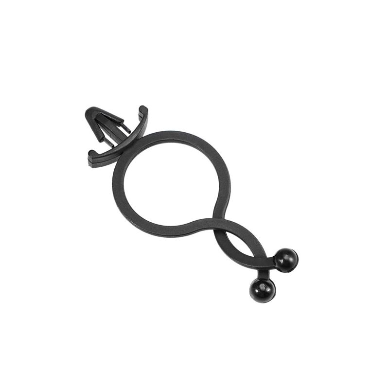 uxcell Twist Lock Cable Wire Ties Nylon U Shape Save Place 17mm Dia Black 200pcs