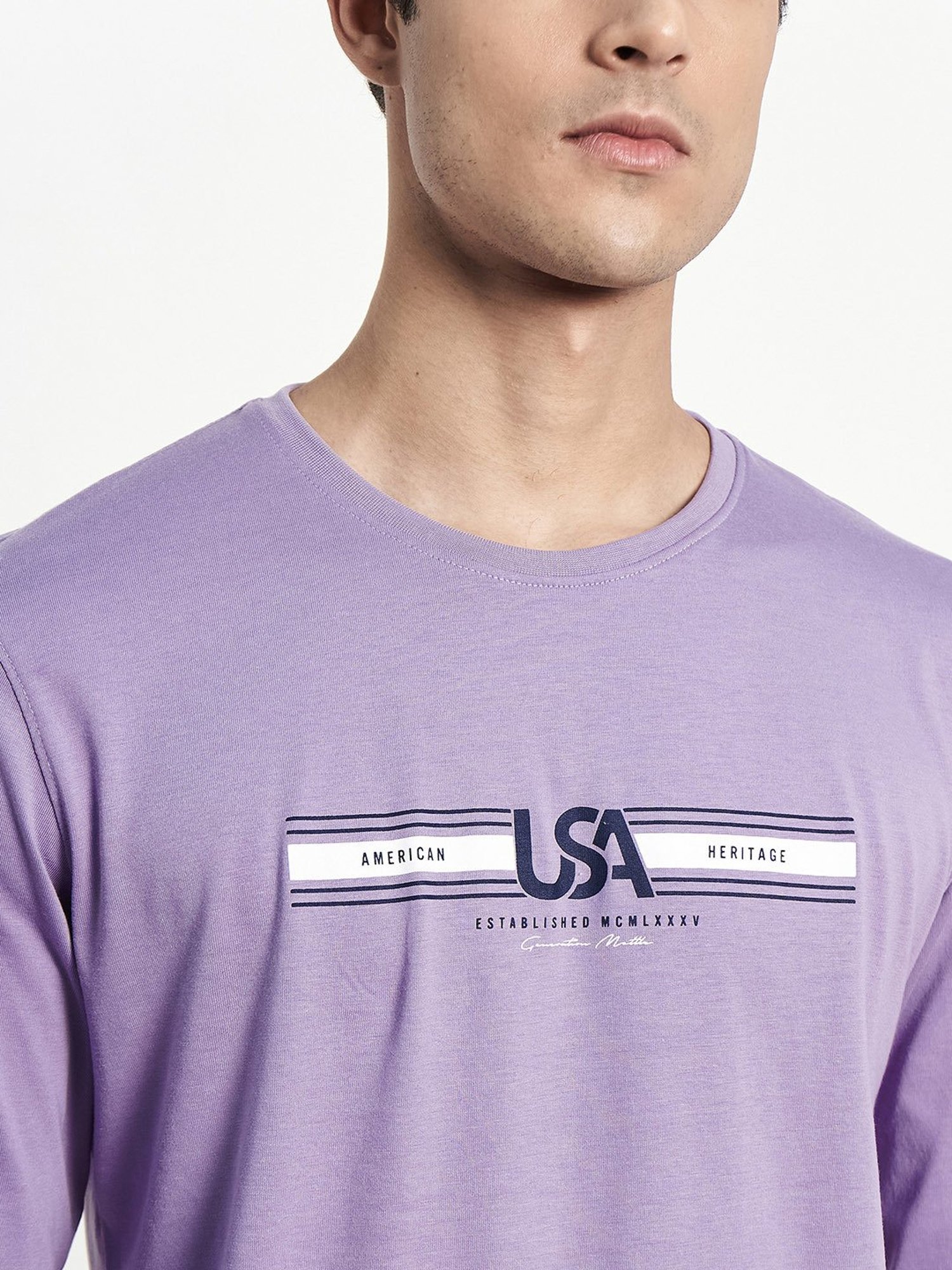 METTLE Light Purple Crew T-Shirt