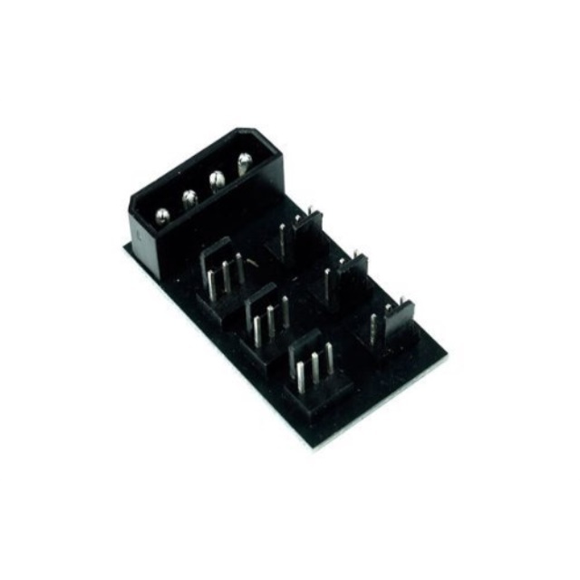 phobya splitter pcb, 4pin molex to 6x 3pin