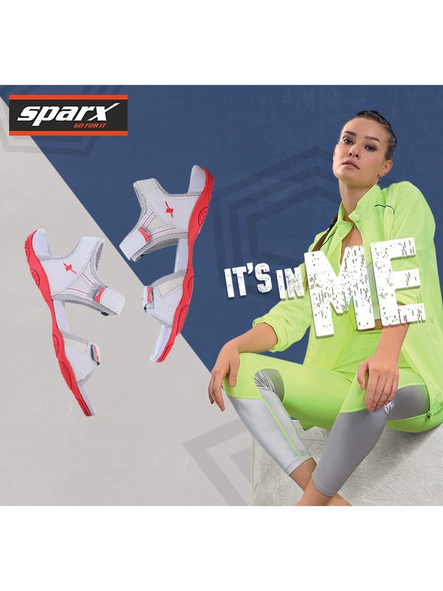 Sparx Women's Grey Floater Sandals