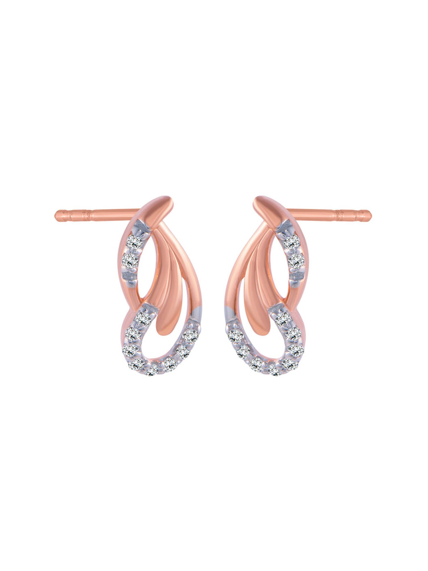 P.C. Chandra Jewellers 18 kt Gold & Diamond Earrings