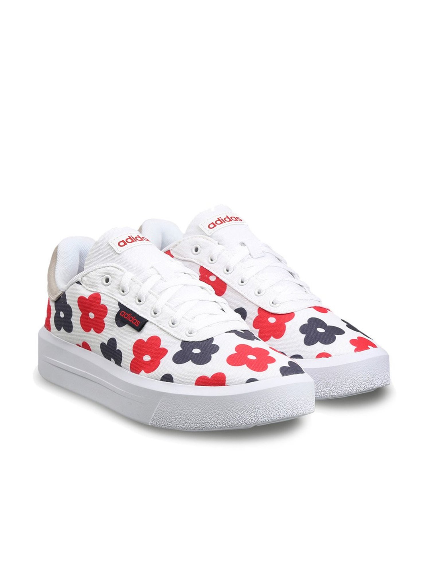 Adidas Women's COURT PLATFORM White Skateboarding Shoes