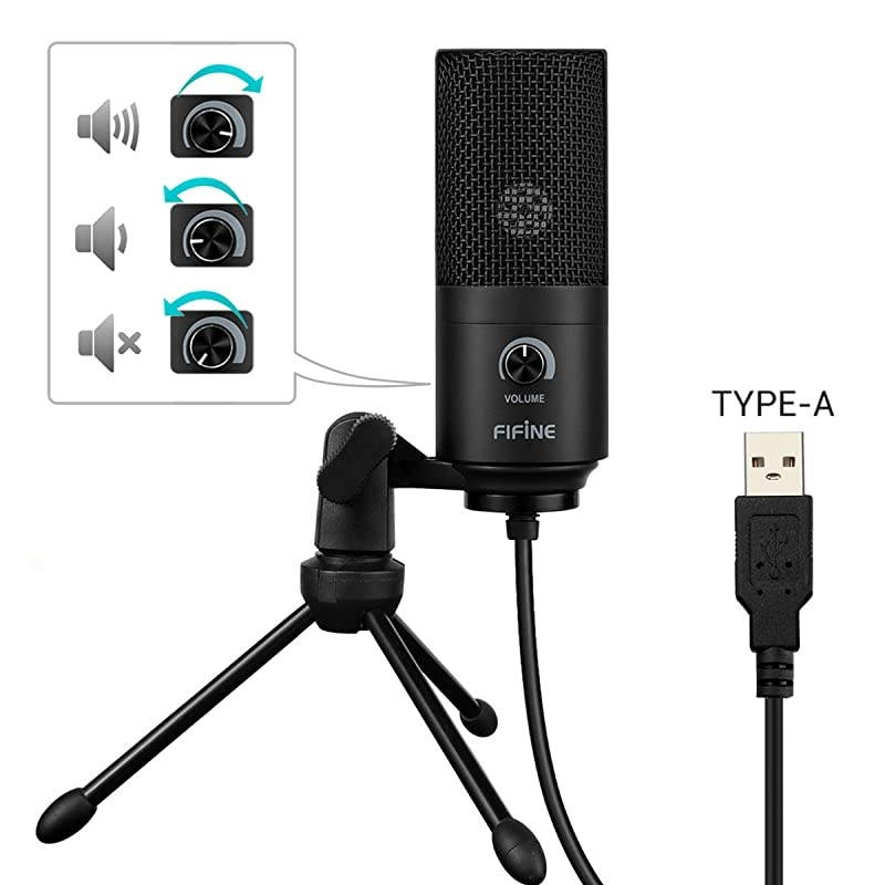 USB Microphone Metal Condenser Recording Microphone for Laptop MAC or Windows Cardioid Studio Recording Vocals Voice OversStreaming Broadcast and YouTube VideosK669B