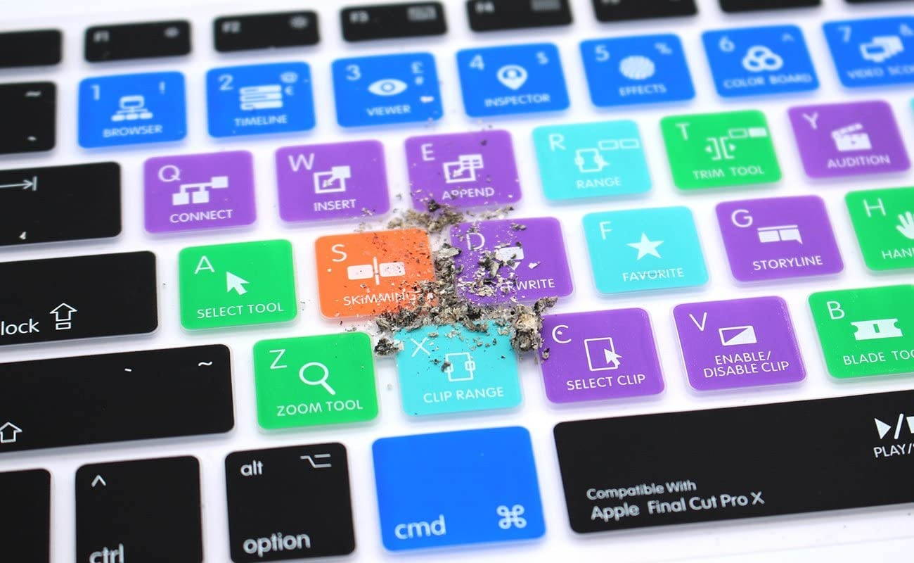 HRH FL Studio Fruity Loops Shortcuts Hotkey Silicone Keyboard Cover Skin for MacBook Air 13,MacBook Pro13/15/17 (with or w/Out Retina Display, 2015 or Older Version)&Older iMac,USA and European