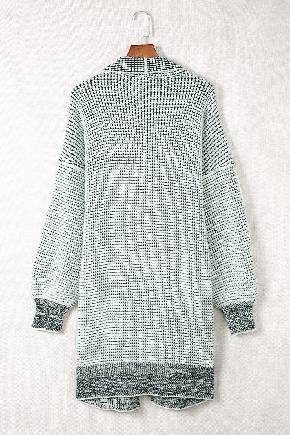 Karen Kane Long Sleeve Asymmetrical Hem Round Neck Sweater